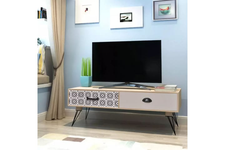 TV Sivupöytä 100x40x35 cm Ruskea - Ruskea - Huonekalut - Pöydät - Sohvapöydät