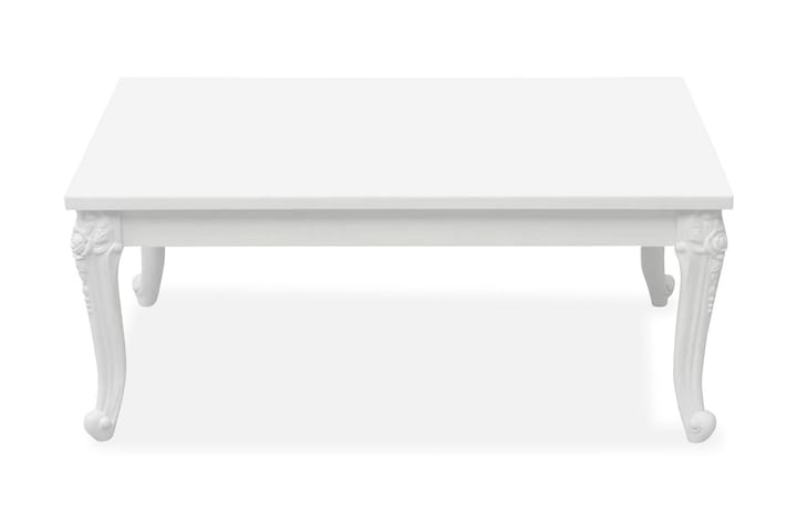 Kahvipöytä 100x60x42 cm Korkeakiilto Valkoinen - Valkoinen - Huonekalut - Pöydät & ruokailuryhmät - Sohvapöytä