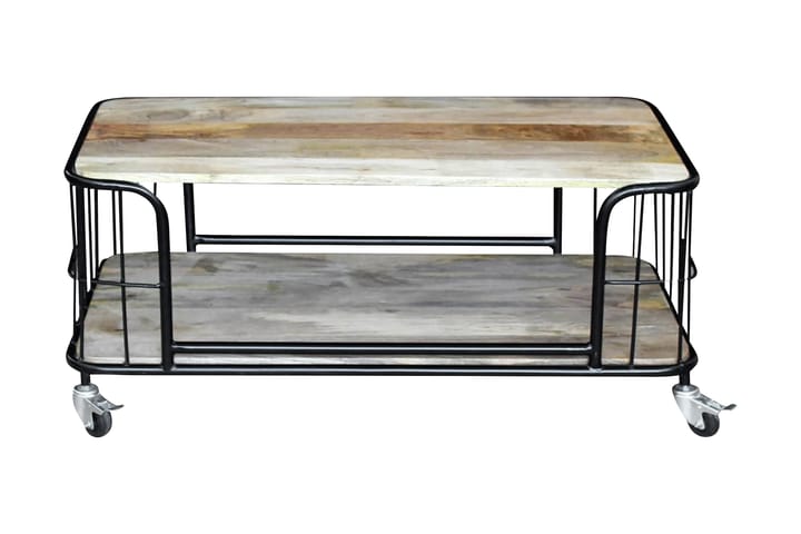 Kahvipöytä Täysi Mangopuu 100x50x35 cm - Ruskea - Huonekalut - Pöytä & ruokailuryhmä - Sohvapöytä
