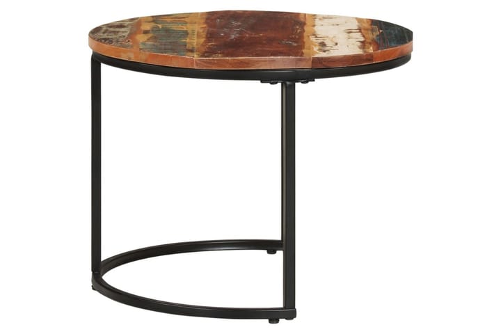 Sarjapöydät 3 kpl kierrätetty täyspuu - Ruskea - Huonekalut - Pöytä & ruokailuryhmä - Sohvapöytä