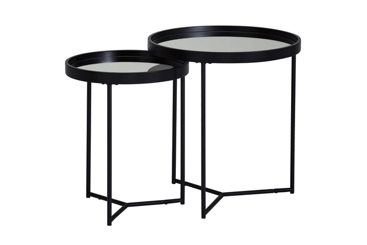 Sarjapöytä Bellanca 46 cm - Musta - Huonekalut - Pöytä & ruokailuryhmä - Apupöytä & sivupöytä - Tarjotinpöytä & pikkupöytä