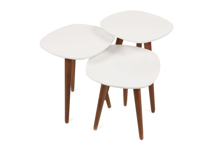 Sarjapöytä Gimdalsby - Valkoinen - Huonekalut - Pöytä & ruokailuryhmä - Apupöytä & sivupöytä - Sarjapöytä