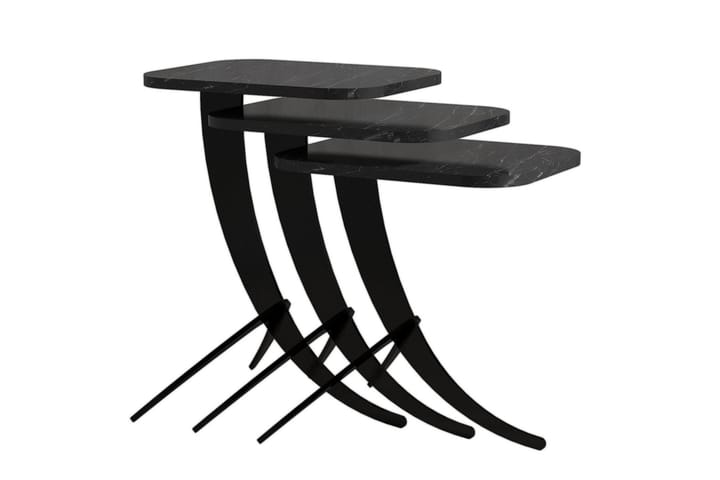 Sarjapöytä Neubeck 45 cm - Musta - Huonekalut - Pöydät & ruokailuryhmät - Apupöytä & sivupöytä - Sarjapöytä