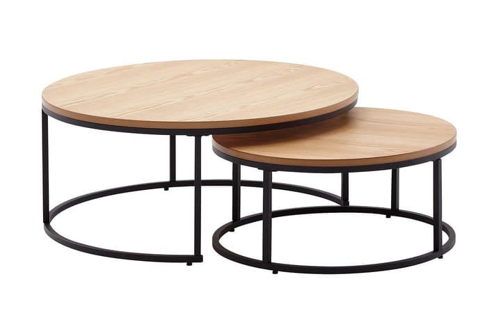 Sarjapöytä Rachid 80 cm Pyöreä - Luonnonväri - Huonekalut - Pöytä & ruokailuryhmä - Sohvapöytä