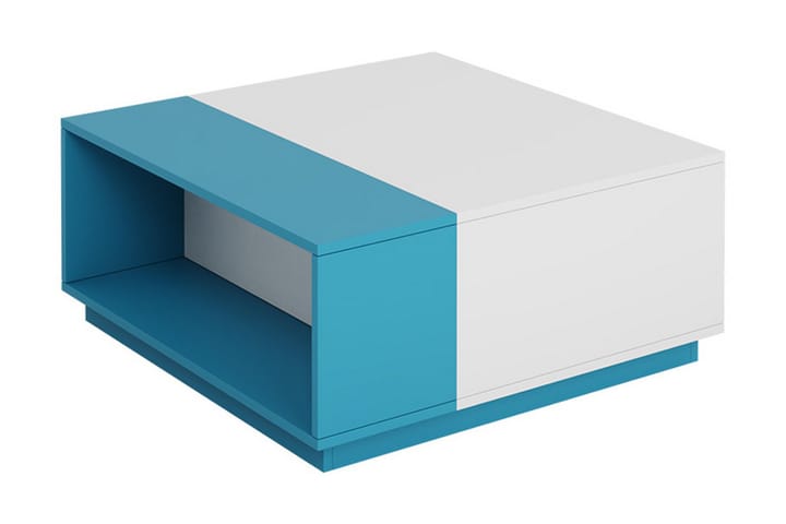 Sarjapöytä Ridino 80 cm - Valkoinen/Sininen/Vihreä - Huonekalut - Pöytä & ruokailuryhmä - Apupöytä & sivupöytä - Sarjapöytä