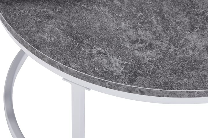 Sarjapöytä Thyra 90 cm Pyöreä 2 pöytää - Betoninharmaa/Valkoinen - Huonekalut - Pöydät & ruokailuryhmät - Sohvapöytä