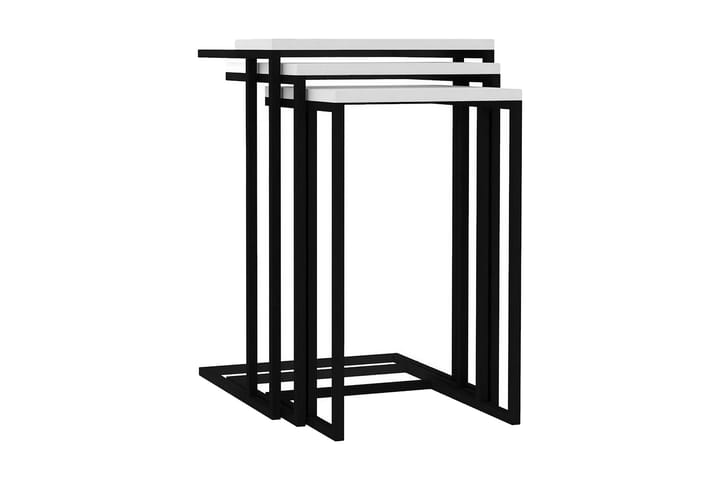 Sarjapöytä Ziaxsas 40x61,8x40 cm - Valkoinen - Huonekalut - Pöytä & ruokailuryhmä - Sohvapöytä