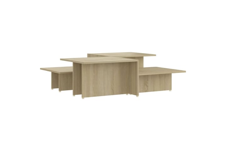 Sohvapöydät 2 kpl Sonoma-tammi 111,5x50x33 cm lastulevy - Huonekalut - Pöydät & ruokailuryhmät - Sohvapöytä