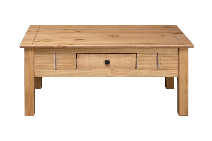 Sohvapöytä 100x60x45 cm täysi mänty Panama-sarja - Ruskea - Huonekalut - Pöytä & ruokailuryhmä - Sohvapöytä
