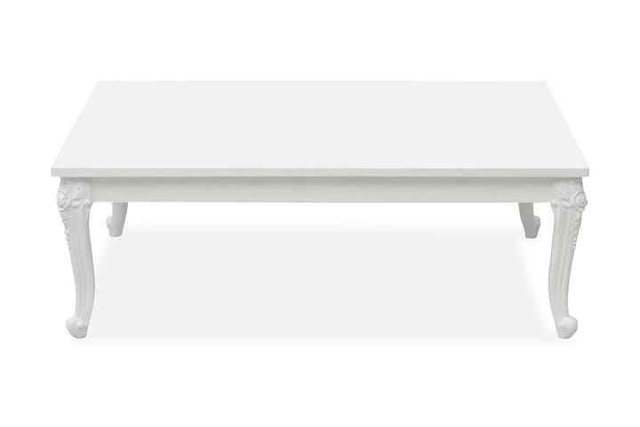 Sohvapöytä 115x65x42 cm Korkeakiilto Valkoinen - Valkoinen - Huonekalut - Pöytä & ruokailuryhmä - Sohvapöytä