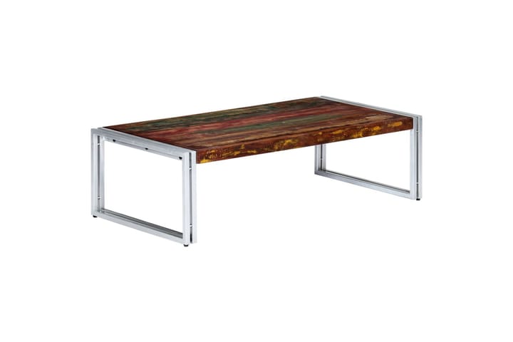 Sohvapöytä 120x60x35 cm kierrätetty täyspuu - Monivärinen - Huonekalut - Pöytä & ruokailuryhmä - Sohvapöytä