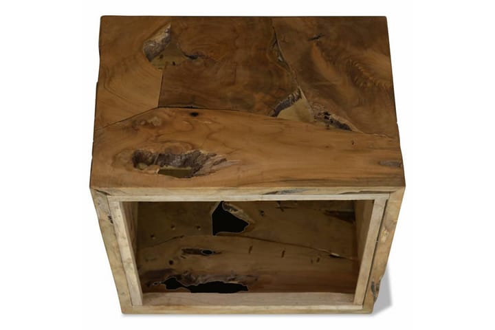 Sohvapöytä 50x50x35 cm aito tiikki ruskea - Ruskea - Huonekalut - Pöytä & ruokailuryhmä - Sohvapöytä