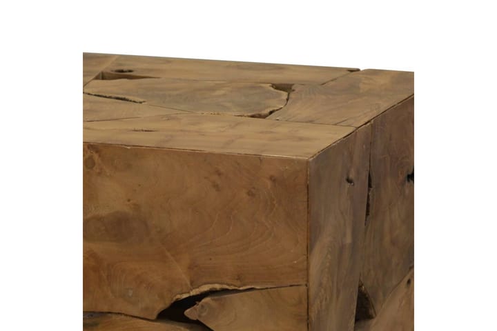 Sohvapöytä 50x50x35 cm aito tiikki ruskea - Ruskea - Huonekalut - Pöytä & ruokailuryhmä - Sohvapöytä