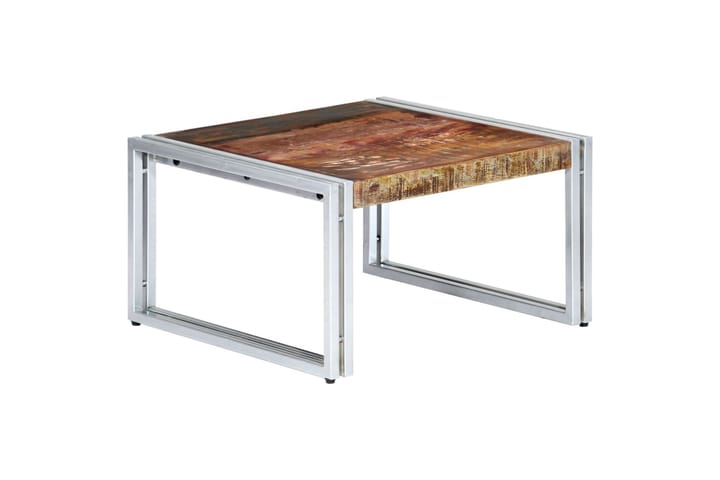 Sohvapöytä 60x60x35 cm kierrätetty täyspuu - Monivärinen - Huonekalut - Pöytä & ruokailuryhmä - Sohvapöytä
