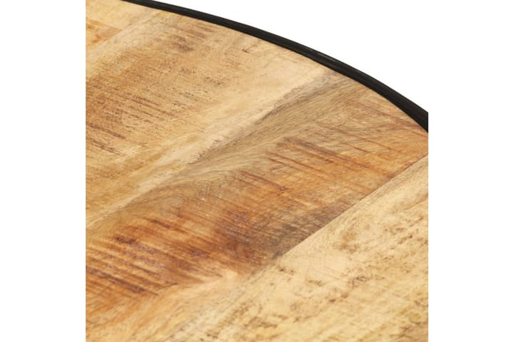 Sohvapöytä 68x68x36 cm täysi karkea mangopuu - Musta - Huonekalut - Pöytä & ruokailuryhmä - Sohvapöytä