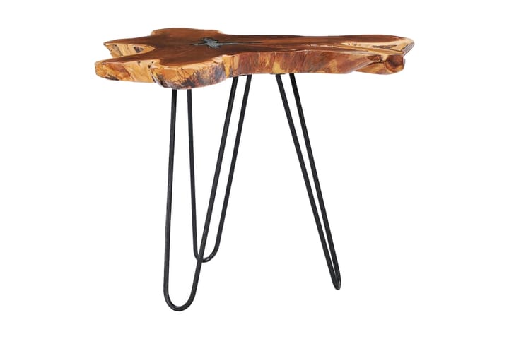 Sohvapöytä 70x45 cm täysi tiikki ja polyesterihartsi - Huonekalut - Pöytä & ruokailuryhmä - Sohvapöytä