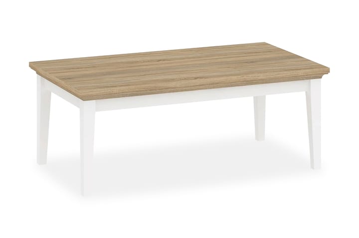 Sohvapöytä Anjou 135 cm - Tammi/Valkoinen - Huonekalut - Pöydät & ruokailuryhmät - Sohvapöytä