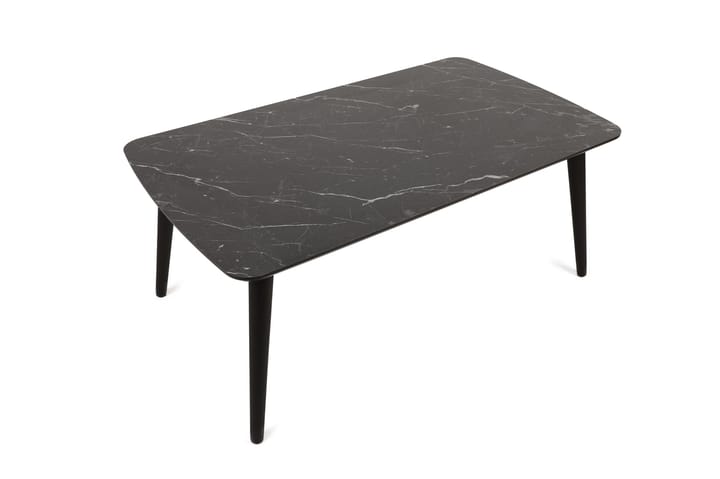 Sohvapöytä Arnebyn 100 cm Marmorikuvio - Musta - Huonekalut - Pöytä & ruokailuryhmä - Sohvapöytä