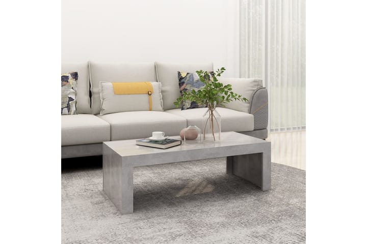 Sohvapöytä betoninharmaa 110x50x35 cm lastulevy - Huonekalut - Pöytä & ruokailuryhmä - Sohvapöytä