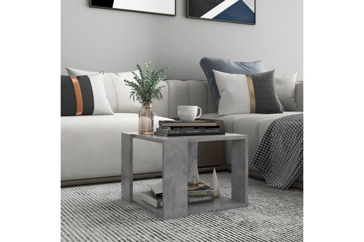 Sohvapöytä betoninharmaa 40x40x30 cm lastulevy - Huonekalut - Pöytä & ruokailuryhmä - Sohvapöytä