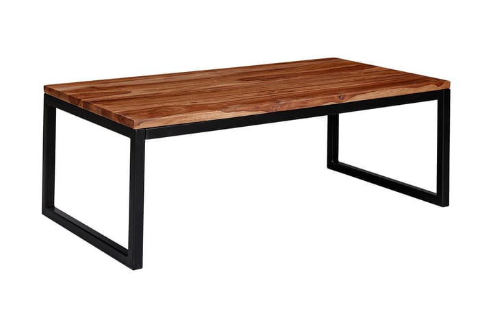 Sohvapöytä Clanton 110 cm - Tiikki/Musta - Huonekalut - Pöydät & ruokailuryhmät - Sohvapöytä