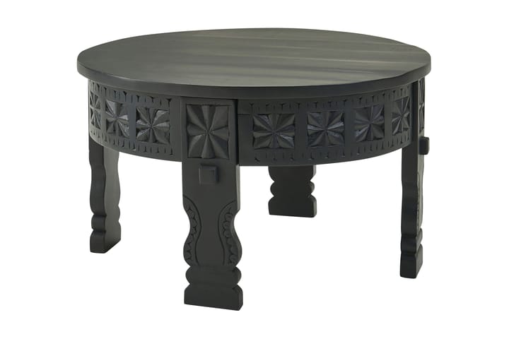 Sohvapöytä Clanton 60 cm Pyöreä - Musta - Huonekalut - Pöytä & ruokailuryhmä - Sohvapöytä