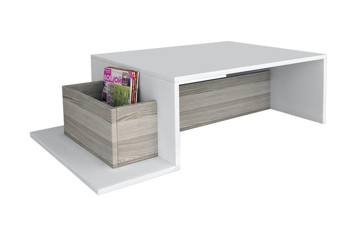 Sohvapöytä Clora 107 cm - Valkoinen/Beige - Huonekalut - Pöytä & ruokailuryhmä - Sohvapöytä