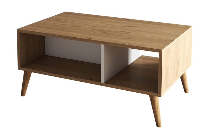 Sohvapöytä Cravans 90x54x90 cm - Tammi - Huonekalut - Pöytä & ruokailuryhmä - Sohvapöytä