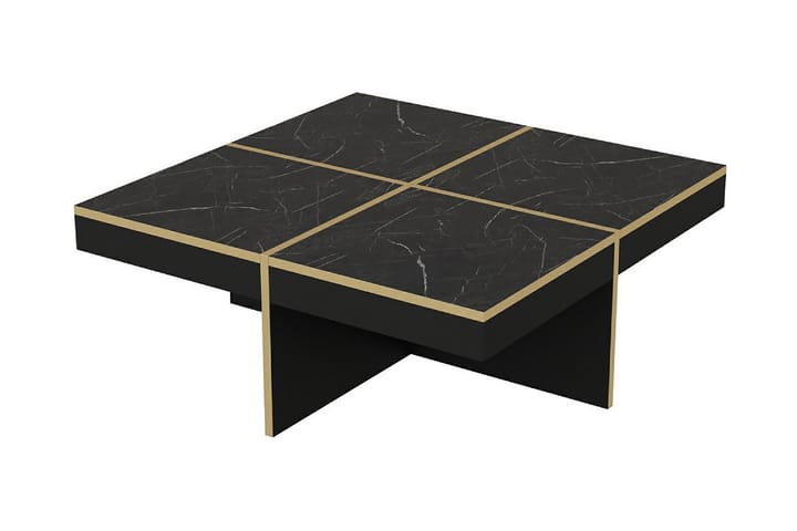 Sohvapöytä Diamant 90 cm Musta/Kulta - Homemania - Huonekalut - Pöydät & ruokailuryhmät - Sohvapöytä