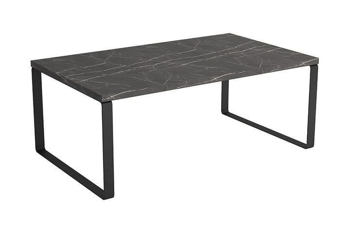 Sohvapöytä Drayton 100 cm Marmorikuvio - Musta - Huonekalut - Pöytä & ruokailuryhmä - Marmoripöydät