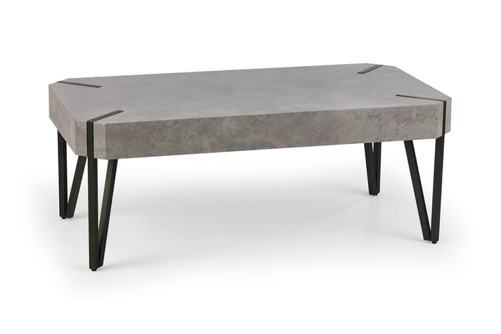 Sohvapöytä Fullmore 110 cm Säilytyksellä Hylly - Harmaa/Musta - Huonekalut - Pöydät & ruokailuryhmät - Sohvapöytä