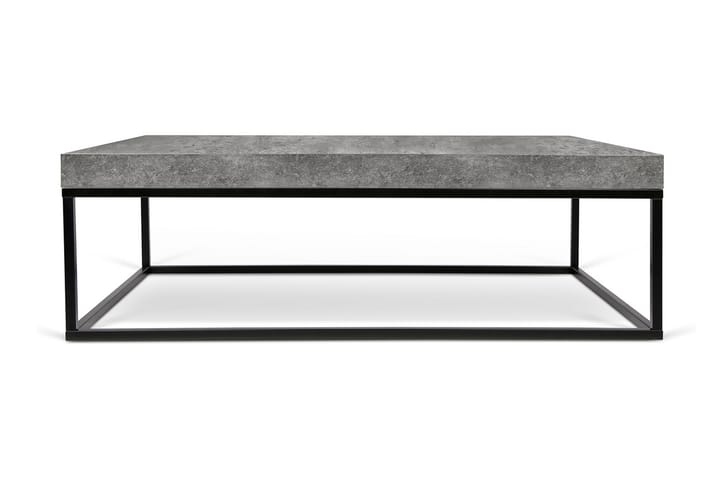 Sohvapöytä Gorrell 120 cm - Betoninharmaa/Musta - Huonekalut - Pöytä & ruokailuryhmä - Sohvapöytä