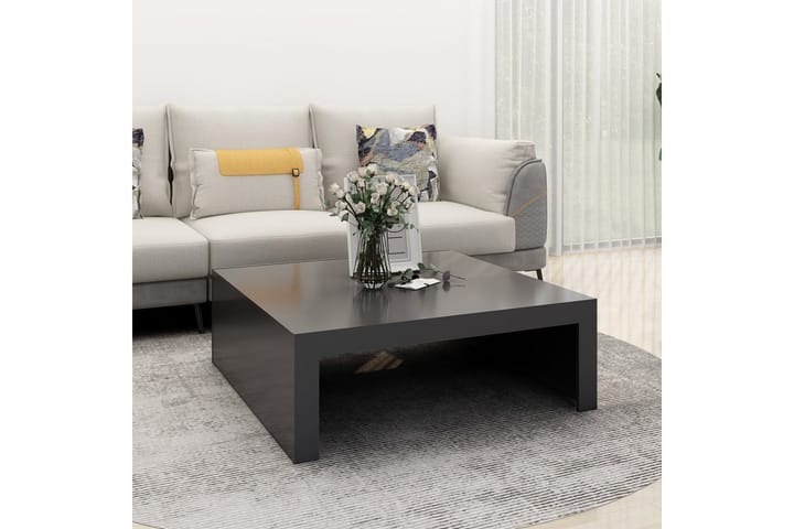 Sohvapöytä harmaa 100x100x35 cm lastulevy - Huonekalut - Pöydät & ruokailuryhmät - Sohvapöytä
