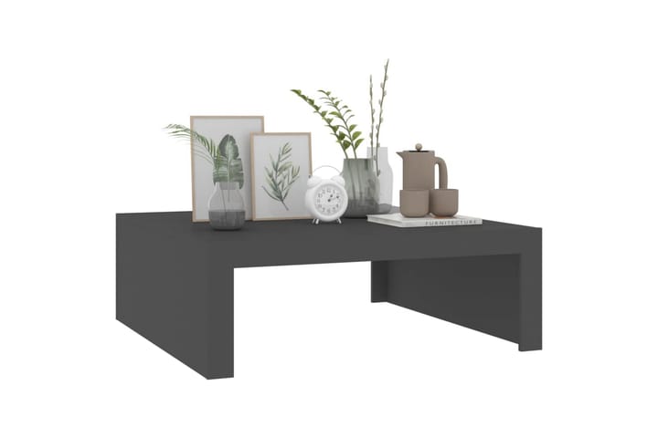 Sohvapöytä harmaa 100x100x35 cm lastulevy - Huonekalut - Pöytä & ruokailuryhmä - Sohvapöytä
