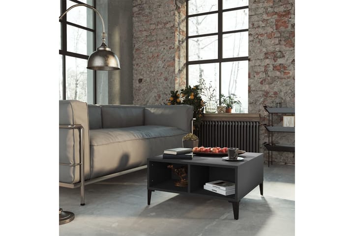 Sohvapöytä harmaa 60x60x30 cm lastulevy - Huonekalut - Pöydät & ruokailuryhmät - Sohvapöytä