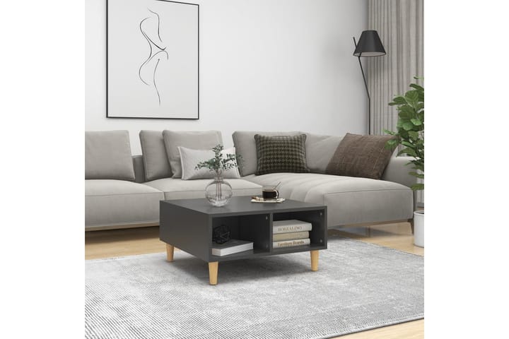 Sohvapöytä harmaa 60x60x30 cm lastulevy - Harmaa - Huonekalut - Pöytä & ruokailuryhmä - Sohvapöytä