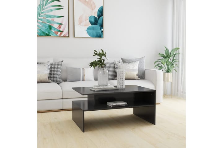 Sohvapöytä harmaa 90x60x42,5 cm lastulevy - Huonekalut - Pöytä & ruokailuryhmä - Sohvapöytä
