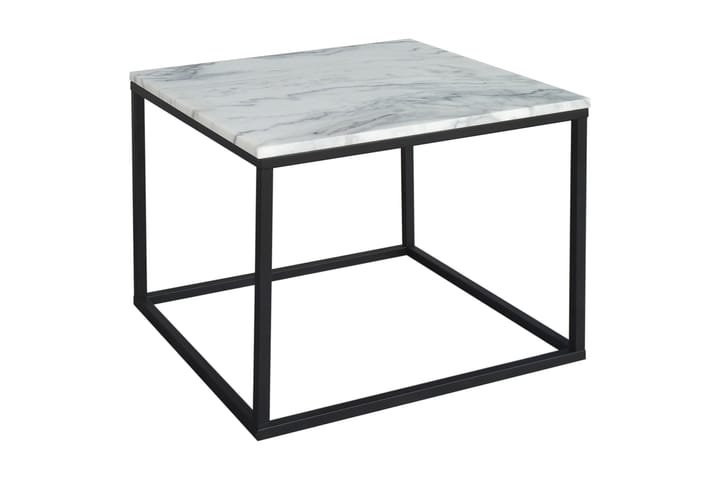 Sohvapöytä Harrow 60 cm Marmori - Valkoinen/Musta - Huonekalut - Pöytä & ruokailuryhmä - Sohvapöytä
