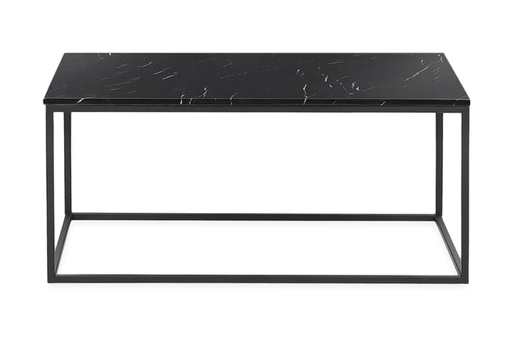 Sohvapöytä Heber 100 cm Marmorikuvio - Musta - Kodintekstiilit & matot - Verhot - Sivuverho - Verho nauhakujalla