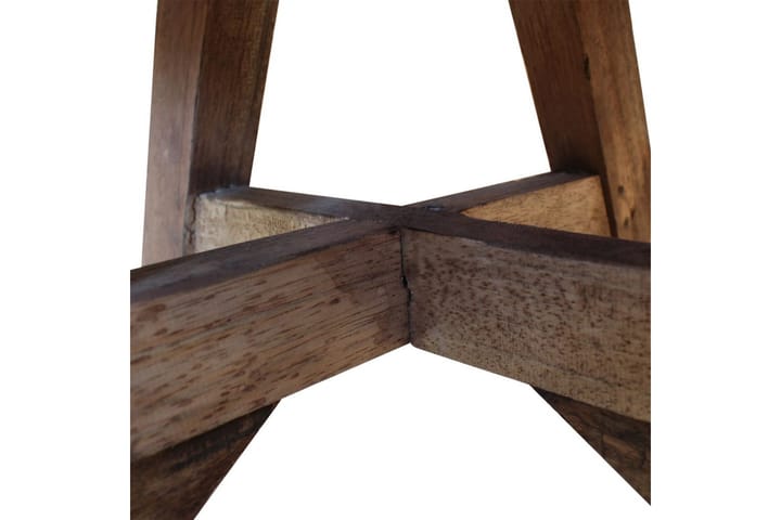 Sohvapöytä kiinteä kierrätetty puu 60x45 cm hopea - Harmaa - Huonekalut - Pöytä & ruokailuryhmä - Sohvapöytä