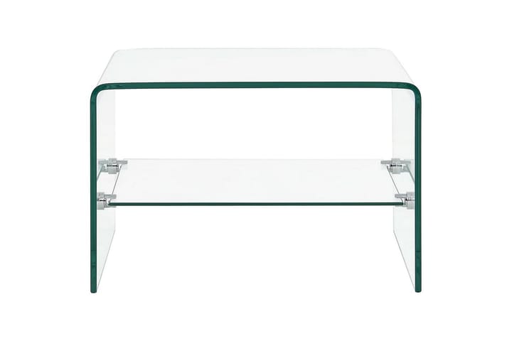 Sohvapöytä kirkas 50x45x33 cm karkaistu lasi - Läpinäkyvä - Huonekalut - Pöydät & ruokailuryhmät - Sohvapöytä
