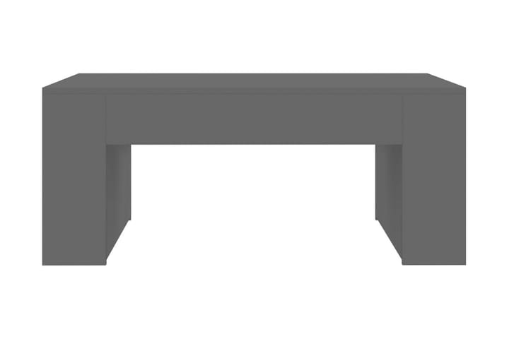 Sohvapöytä korkeakiilto harmaa 100x60x42 cm lastulevy - Huonekalut - Pöytä & ruokailuryhmä - Sohvapöytä