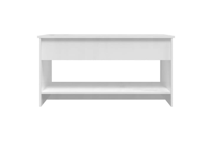 Sohvapöytä korkeakiilto valkoinen 102x50x52,5 cm tekninen pu - Valkoinen - Huonekalut - Pöytä & ruokailuryhmä - Sohvapöytä