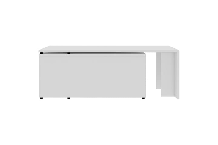 Sohvapöytä korkeakiilto valkoinen 150x50x35 cm lastulevy - Huonekalut - Pöytä & ruokailuryhmä - Sohvapöytä