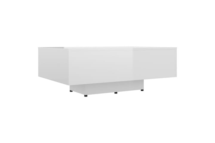 Sohvapöytä korkeakiilto valkoinen 85x55x31 cm lastulevy - Huonekalut - Pöytä & ruokailuryhmä - Sohvapöytä