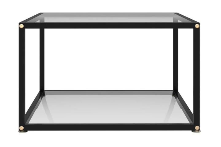 Sohvapöytä läpinäkyvä 60x60x35 cm karkaistu lasi - Läpinäkyvä - Huonekalut - Pöydät & ruokailuryhmät - Sohvapöytä