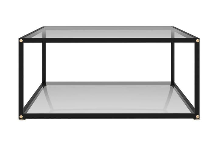 Sohvapöytä läpinäkyvä 80x80x35 cm karkaistu lasi - Läpinäkyvä - Huonekalut - Pöytä & ruokailuryhmä - Sohvapöytä