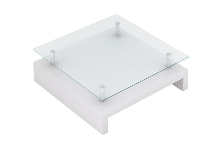 Sohvapöytä lasisella pöytälevyllä Valkoinen - Valkoinen - Huonekalut - Pöytä & ruokailuryhmä - Sohvapöytä