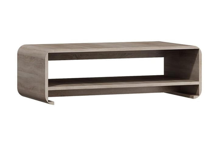 Sohvapöytä Linkina 120 cm Säilytyksellä Hylly - Beige/Harmaa - Huonekalut - Pöytä & ruokailuryhmä - Sohvapöytä