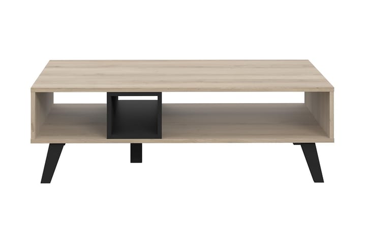 Sohvapöytä Lubahn 110 cm Säilytyksellä Hylly - Ruskea/Musta - Huonekalut - Pöydät & ruokailuryhmät - Sohvapöytä
